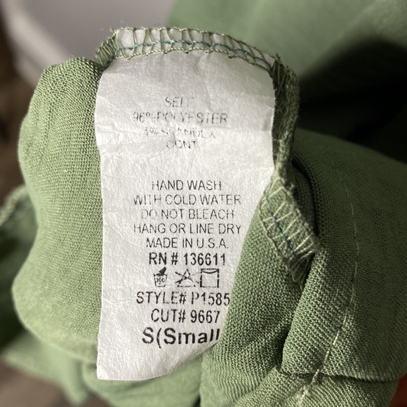 Pink Lily Connect To Your Heart Dress in Olive - Picture 4 of 6